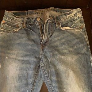 Distressed American eagle jeans